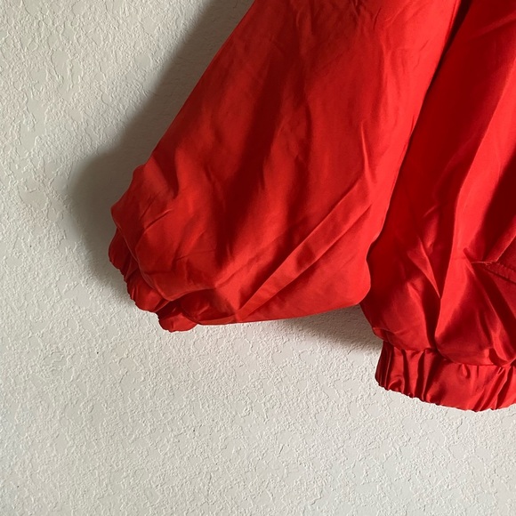 New Look Orange Puffer Bomber Zip Up Cropped Gorpcore Streetwear Jacket L - Picture 6 of 14